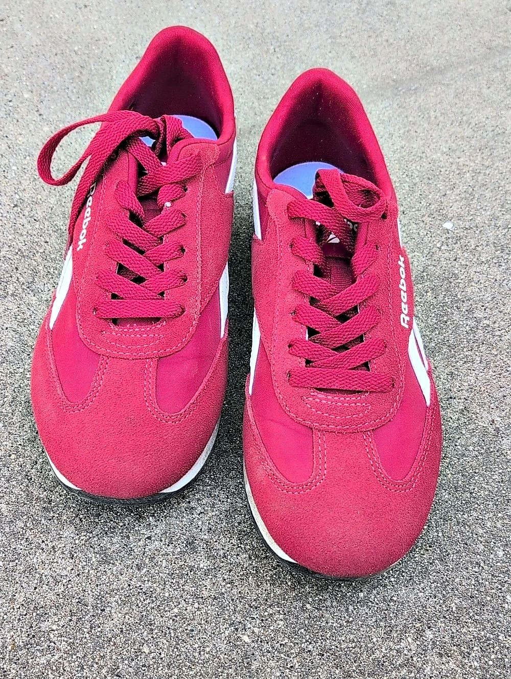 Reebok Classic Leather Red White Sneakers US 8.5